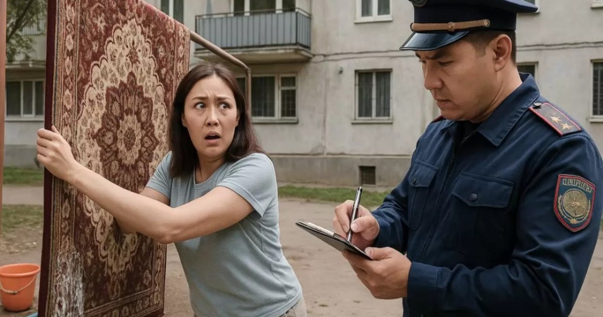 Енді Қазақстанда үйінің ауласында кілем жуғандарға айыппұл салынады