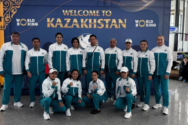 Өзбек боксшылары Астанада өтетін әлем кубогына келді (фото)