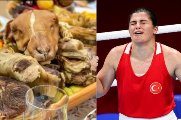 Назым Қызайбай Олимпиада чемпионы атанған түрік қызына қойдың құлағын жегізіп, шошытып алды (ФОТО)