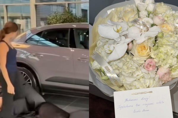 "Эмоциясы жоқ тоқ бала": Алагөзов өгей қызына Porsche көлігін сыйлады (ВИДЕО)