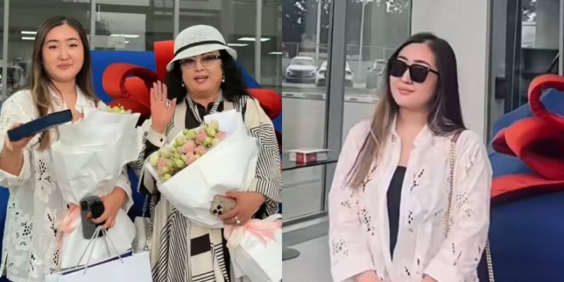 Мақпал Жүнісова қызы Мерейге жаңа темір тұлпар сыйлады (ВИДЕО)