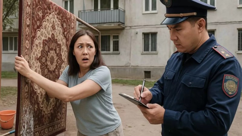 Енді Қазақстанда үйінің ауласында кілем жуғандарға айыппұл салынады