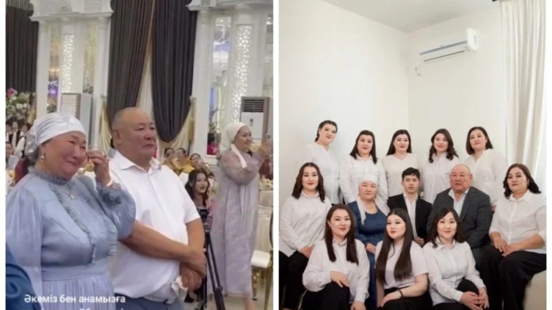 «1 жыл бойы ақша жинадық»: 10 қызы әкесіне пәтер сыйлап, жұртты таңғалдырды (видео)