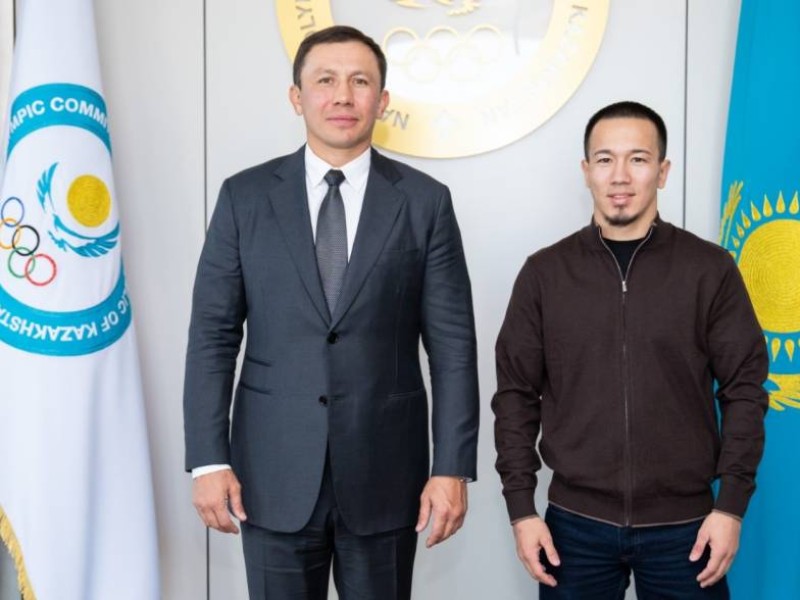 ҰОК президенті Головкин ХХІ ғасырдағы тұңғыш чемпионды қабылдады